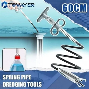 Drain Cleaner Spring Pipe Sticks Clog Remover Sewer Dredging Kitchen Sink Tools - Picture 1 of 5