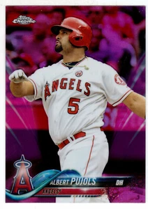2018 TOPPS CHROME #45 ALBERT PUJOLS PINK REFRACTOR - Picture 1 of 1