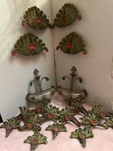 1930s Art Deco GILL Glass Polychrome Slip Shade Sconces PLUS much more.FREE SHIP - Picture 1 of 20