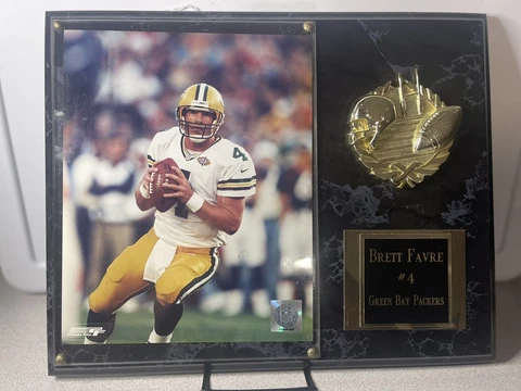 Large brett favre picture plaque Cover
