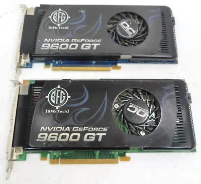Lot 2 BFGT Tech Nvidia GeForce 9600 GT 512 MB DDR3 Graphics Card - Image 1 of 3