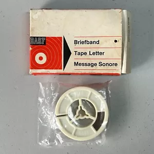 Vintage BASF Tape Letter Message Reel 1960s Correspondence Mail BOXED UNUSED - Picture 1 of 14
