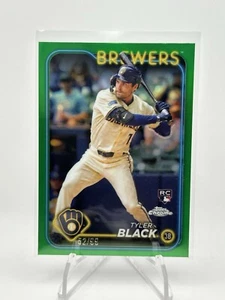 2024 Topps Chrome Update Tyler Black RC True Green Refractor 52/99 - Imagen 1 de 2
