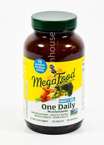 MegaFood MENS 55+ MultiVitamin ONE DAILY 120 tablets 08/2027 - Picture 1 of 2