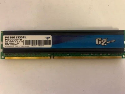PATRIOT 8GB DDR3-1333MHz PC3-10600U PG38G1333EL 1.5V - Image 1 of 2