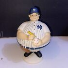 RARE Vintage Department 56 MLB New York Yankees Flip Top ROUND BELLY Candy Dish