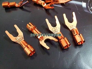 4x Cable de Altavoz de Cobre Puro Espada CMC Conector de Terminal Enchufe en Y - Imagen 1 de 3
