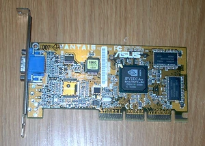 ASUS Nvidia Vanta16 Desktop Video Card RivaTNT62 64 AGP 5185-5140 Free Shipping - Picture 1 of 3