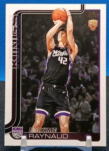 Maxime Raynaud RC 2025-26 Topps NBA #243 Sacramento Kings Rookie  - Picture 1 of 9