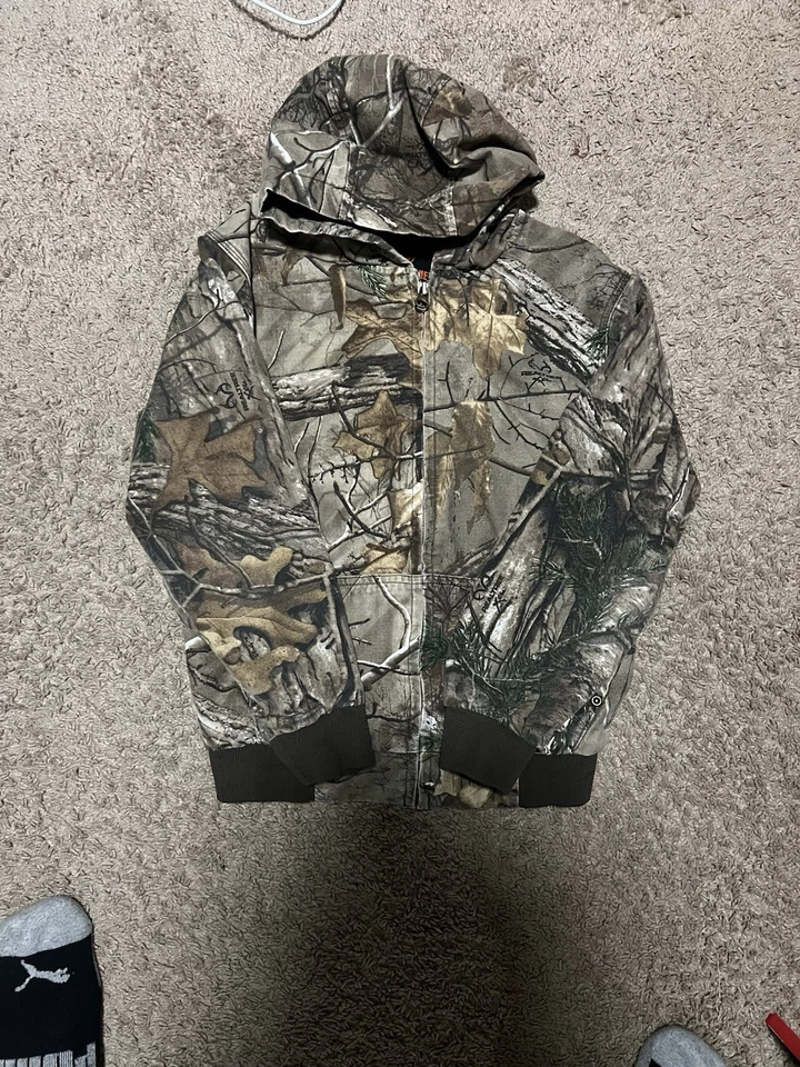 Game Winner Realtree Xtra Camo Insulated Hooded Jacket Youth Boys Sz S - Image 1 of 4