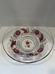 Vintage Westmoreland Glass Della Robbia Large 11.75” Diameter Fruit Serving Bowl - Picture 1 of 13