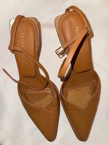 Tamara Mellon Women's Tan Leather High Heel Sandals Size EU 39 - Picture 1 of 2