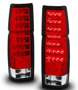 Tail Lights Pair for 1986-97 Datsun D21 / Hardbody Pickup Red Clear LED - Picture 1 of 4
