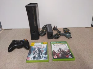 Microsoft Xbox 360 Elite Console + Controller + 2 Games, Read Description - Picture 1 of 15