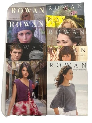 Lot of 9 Rare Rowan Knitting & Crochet Magazine Issues35,36,46,47,49,50,52,53,67 - Image 1 of 4