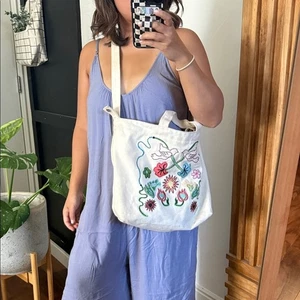 BAGGU Horizontal Zip Duck Bag Off White. READ - Picture 1 of 11