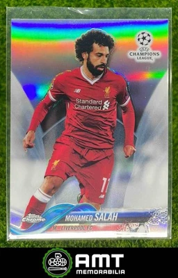 2017 Topps Chrome UEFA Champions League #24 Mohamed Salah Refractor Liverpool - Image 1 of 3