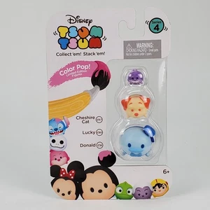 Tsum Tsum Color Pop Serie 4 - 3er Pack Alter 6+ Cheshire Cat C67 Lucky C80 Donald - Bild 1 von 3