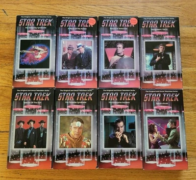 Mixed Star Trek TV series VHS LOT - 8 Different Tapes - Tested - Fast Shipping! - Image 1 of 4