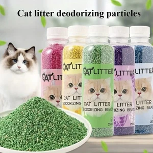 Pet Deodorant Granules Cat Litter Tray Green Apple Odor Eliminator Air Freshener - Picture 1 of 7
