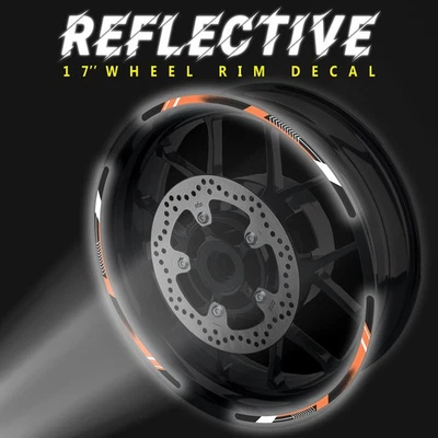 Pegatinas reflectantes de llanta verde rojo A01B para Honda NC700 X 12 13 14 15 16 17 Foto 1 de 4