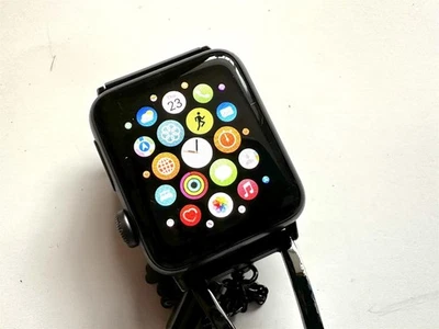 USED: APPLE WATCH Series 3 38mm, Space Grey Aluminium case, Black Bracelet strap - Image 1 of 4