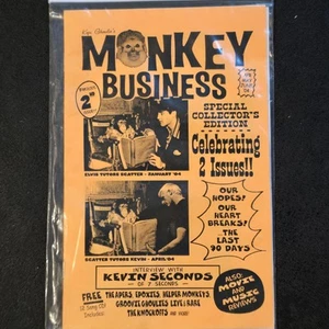 Monkey Business #2 Zine w/ CD & Button 2004 Kepi Ghoulie Groovie Ghoulies Punk - Picture 1 of 7