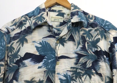 Турнир стрелы рубашка на пуговицах верхний мужской средний короткий рукав тропический гавайский - Изображение 1 из 4