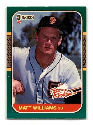 Matt Williams 1987 Donruss The Rookies #45 San Francisco Giants Near Mint NM - Image 1 of 2