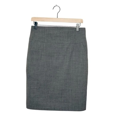 Falda lápiz Banana Republic mezcla de lana clásica gris negocios informal carrera 8 Foto 1 de 4