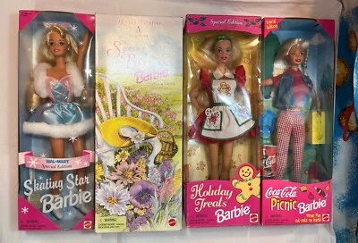 VINTAGE BARBIE Doll Mattel Coca Cola Skating Star Holiday Treats 1995 Boxed Lot - Image 1 of 4