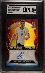 2016-17 Panini Spectra Thomas Muller Global Icons Auto Red Prizm Germany 08/49 - Picture 1 of 2