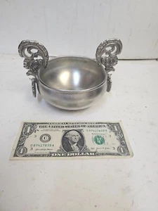 Cuenco vikingo Eik Tinn de plata esterlina vintage - 321 gramos - Imagen 1 de 4