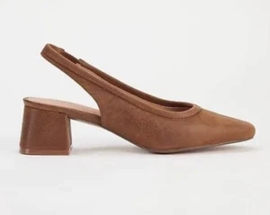 Neue J.Jill Suri Leder-Slingback-Heels in Cognac für Damengröße 7 - Bild 1 von 6