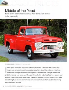 1957-1961 FORD F-SERIE PICKUP TRUCK ~ SCHÖNER 3-SEITIGER ARTIKEL / ANZEIGE - Bild 1 von 1