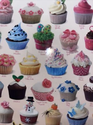 New Eurographics Cupcakes Jigsaw Puzzle w/ Recipe 1000 Piece Looks Like Fun! - Image 1 of 4