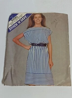 Vintage stich And Save  patterns 8490 Dress 10-12-14 - Image 1 of 2