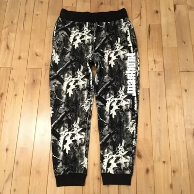 BAPE Forest camo sweat pants Black A Bathing Ape Size XL - Image 1 of 4
