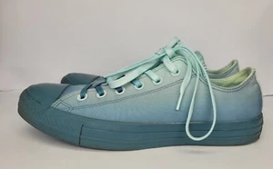 CONVERSE ALLSTARS AQUA BLUE OMBRE OX FADE LOWTOPS UNISEX SIZE MENS 7- WOMANS 9 - Picture 1 of 7