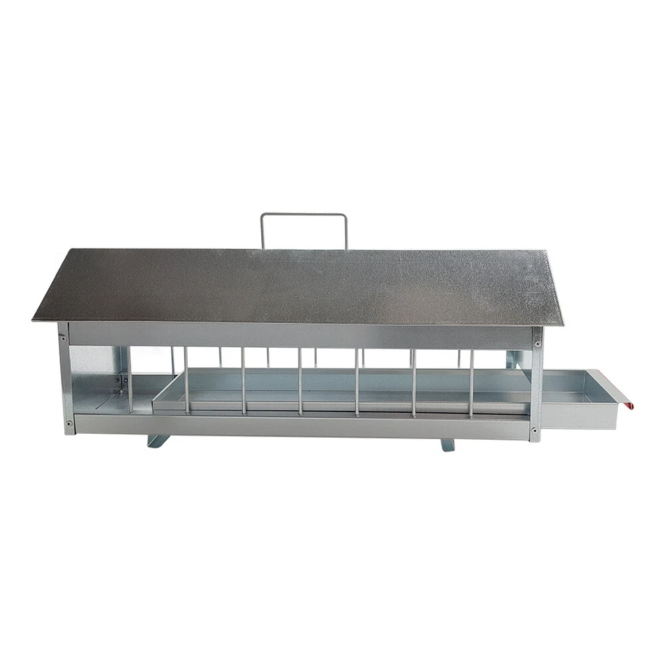 Futtertrog - Futterspender - Futterautomat für Tauben Metall 60 cm mit Schublade - Bild 1 von 4