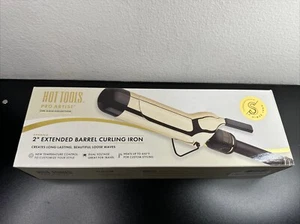 HOT TOOLS 24K Gold Professional 2" Extended Barrel Curling Iron HTIR8014G - Picture 1 of 6