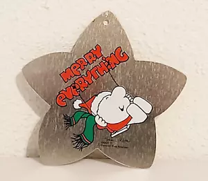 Vintage Universal Press Syndicate Ziggy Merry Everything ornamento metallo 4" - Foto 1 di 4