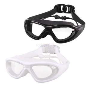 Wide Frame Myopia Nearsighted Shortsighted Swimming Goggles Swim Optic Glasses - Picture 1 of 14