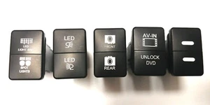 Toyota Dual LED Switch for Highlander, 4Runner, Sequoia, Land Cruiser -33x22MM - Picture 1 of 12