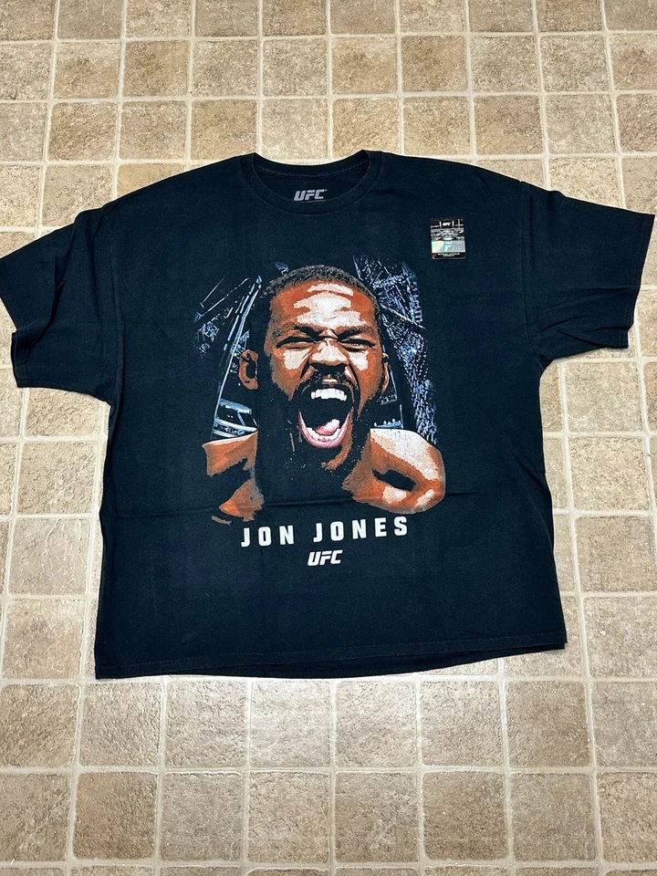 UFC X GOAT Crew Jon Jones Shirt Black XXL Extra Extra Large Men’s - Image 1 of 4