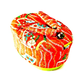 Japanese Trinket Box Jewelry Geta Shape Vtg Sandal Flip Flop Slippers Shoes Gift - Picture 1 of 13