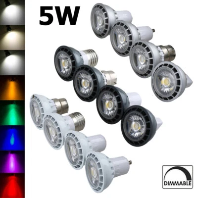 Dimmable 5W LED Spotlight COB Volt 24 Downlight Decorative Replacement GU10 - Image 1 of 4