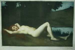 Manuel ROBBE (Paris 1872-1936 ebd.) Reclining Nude (1912) - Picture 1 of 14
