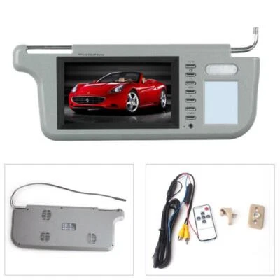 7" Car Sunvisor Rear View Mirror Screen Lcd Monitor DVD/VCD/GPS/TV Sun Visor Set - Image 1 of 4