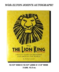 ELTON JOHN SIGNIERT! DER KÖNIG DER LÖWEN ZWANZIG JAHRE AUF BROADWAY 1.AUFLAGE HARDCOVER - Bild 1 von 15